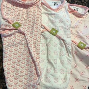 Keababes 3pk Organic Baby Swaddles 0-3 never used - no box
